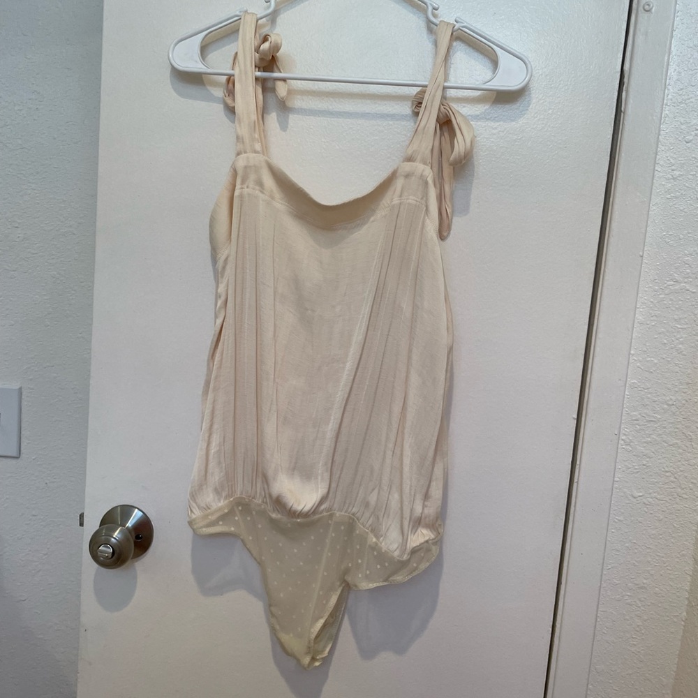 Free People Tie Shoulder Bodysuit